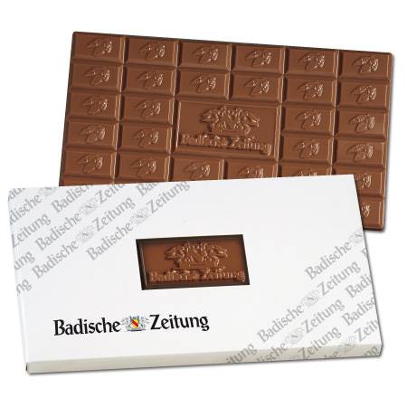 Werbe-Schokoladentafel 150g "Sonderanfertigung"