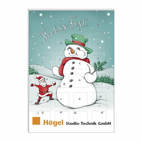 Schoko-Adventskalender Kompakt "Handsome Snowman"