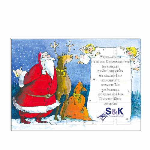 Schoko-Adventskalender Klassik "Weihnachtsbrief"